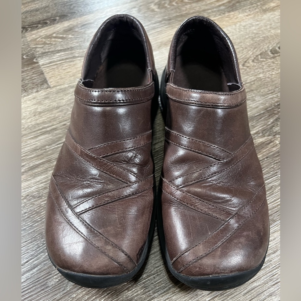 Merrell Encore Slide Leather Loafer Brown,‎ sz9.5
